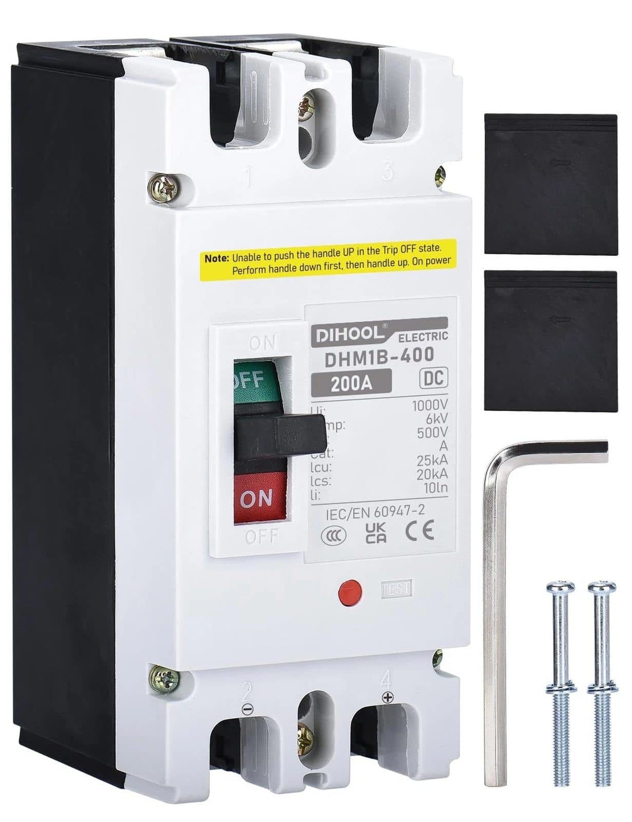 MCCB DC 2P 200A DIHOOL